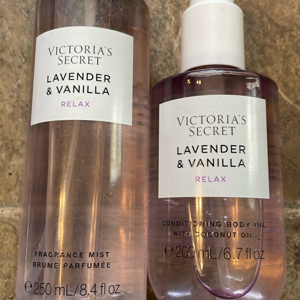 Lavender & vanilla mist and oil